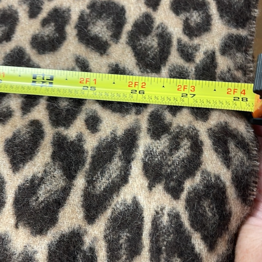 Talbots Wool Leopard Wrap - Picture 9 of 10